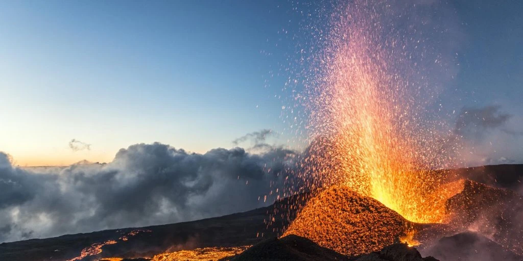 Travel to space and the bowels of the volcano