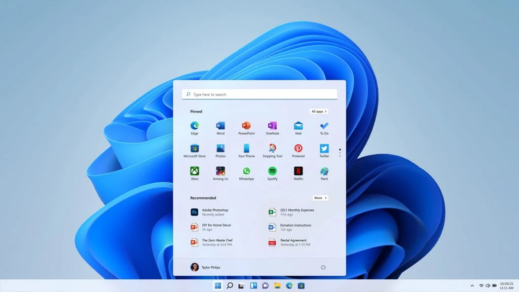 Windows 11 has blocked the use of the original Start menu, you will have to get used to the modern one