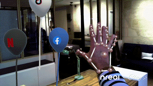 In the near future Nreal launch hand tracking using its own SDK
