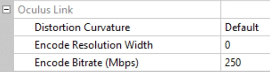 Encoding bitrate