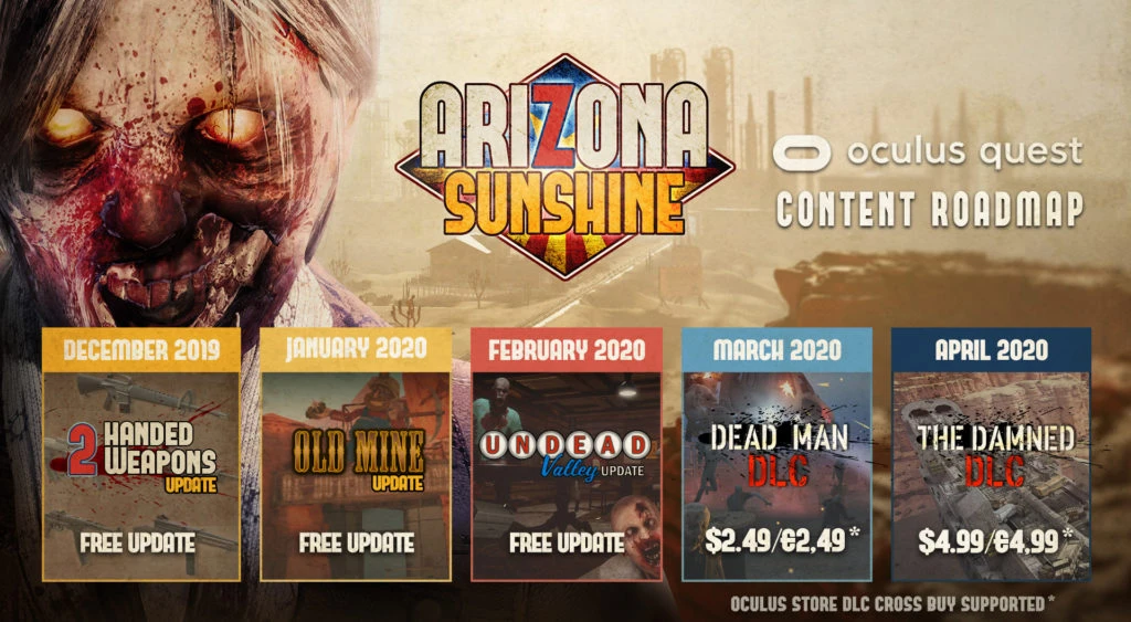 Arizona Sunshine content roadmap