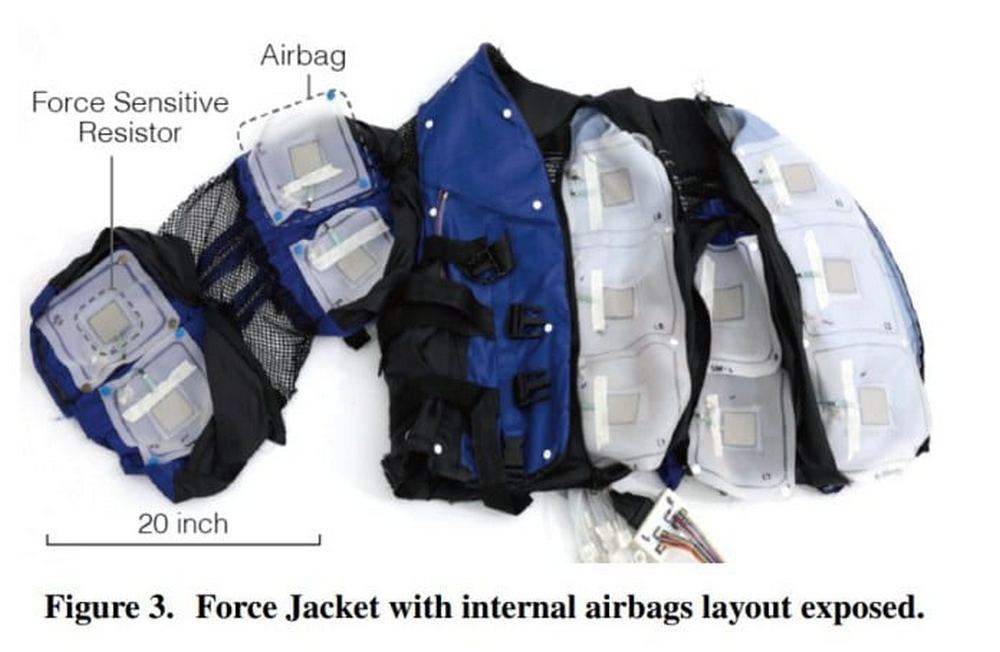 Haptic Force Jacket от Disney, прототип в исследованиях 
