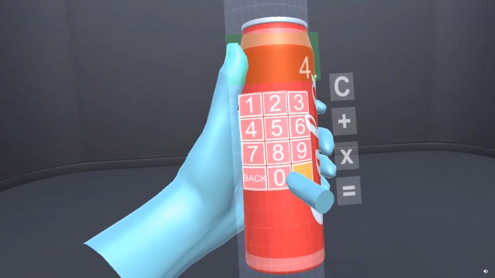 Клавиатура калькулятора появляется на виртуальной банке кокса