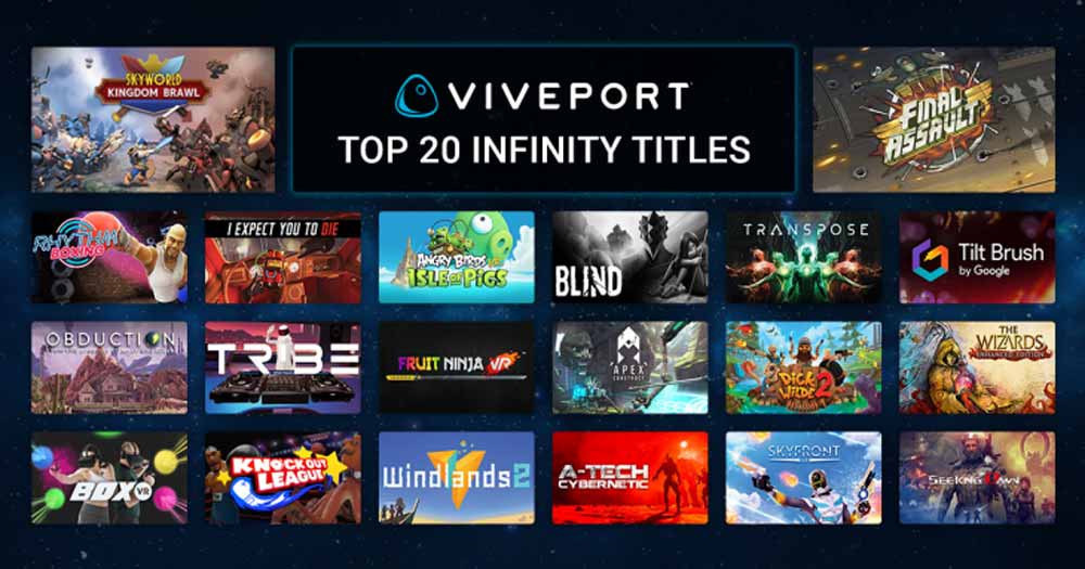 Viveport Infinity reduces the cost of the annual subscription of 75%