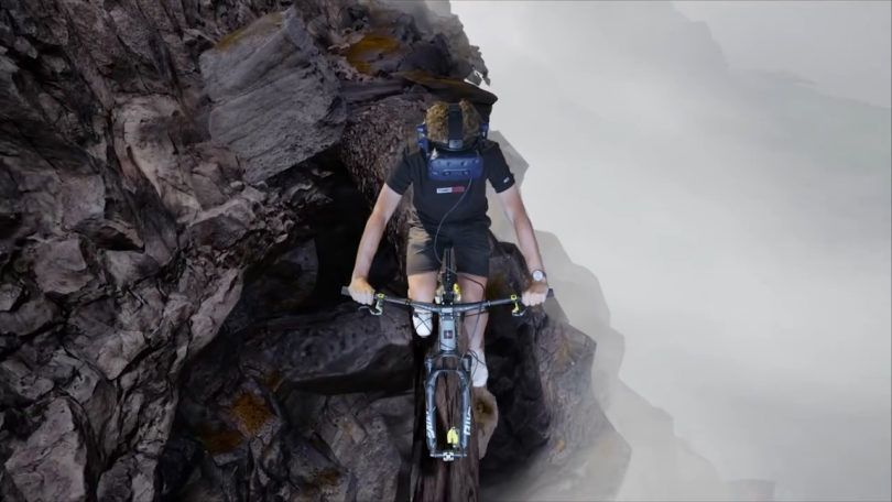 VR Ride Out simulator mountain bike