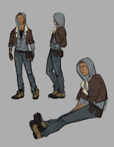 Young Alix and wall magnum opus — a few early illustrations in Half-Life: Alyx with a review of the artist