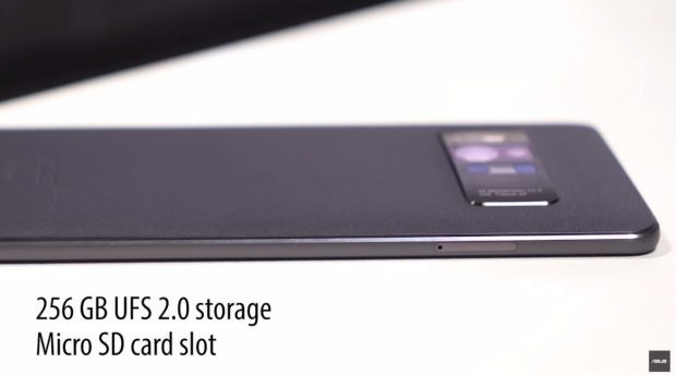 Plenty of space for your Apps, data, and games, The Asus Zenfone AR has 256 GB UFS 2.0 storage. (Image: Asus)