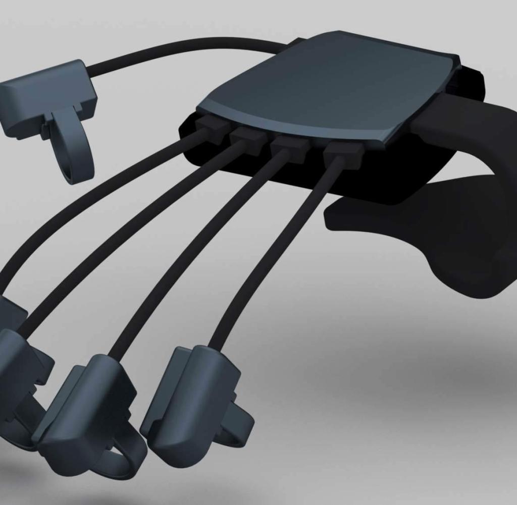 The glove Control-VR makes it possible to feel animated objects.