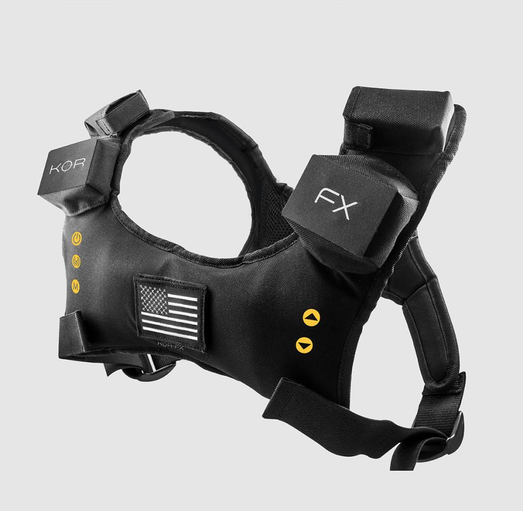 The KOR-FX sensor vest lets the player feel pressure