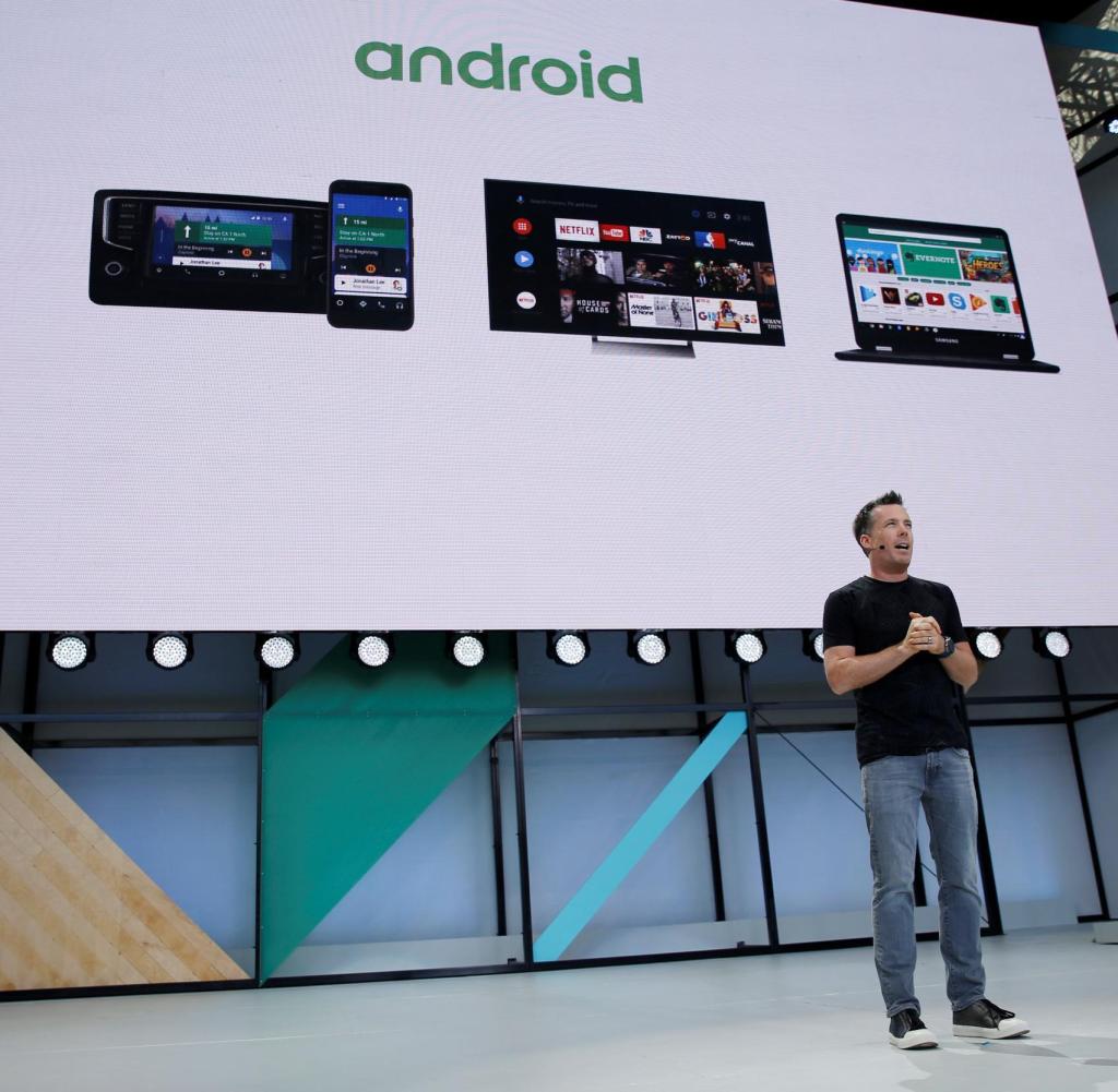 Google's vice president for Android, Dave Burke, reveals new features of the operating system