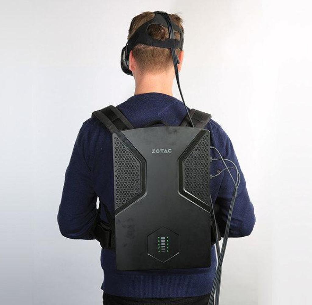 The carrying frame of the Zotac VR Go Backpack PC is well padded