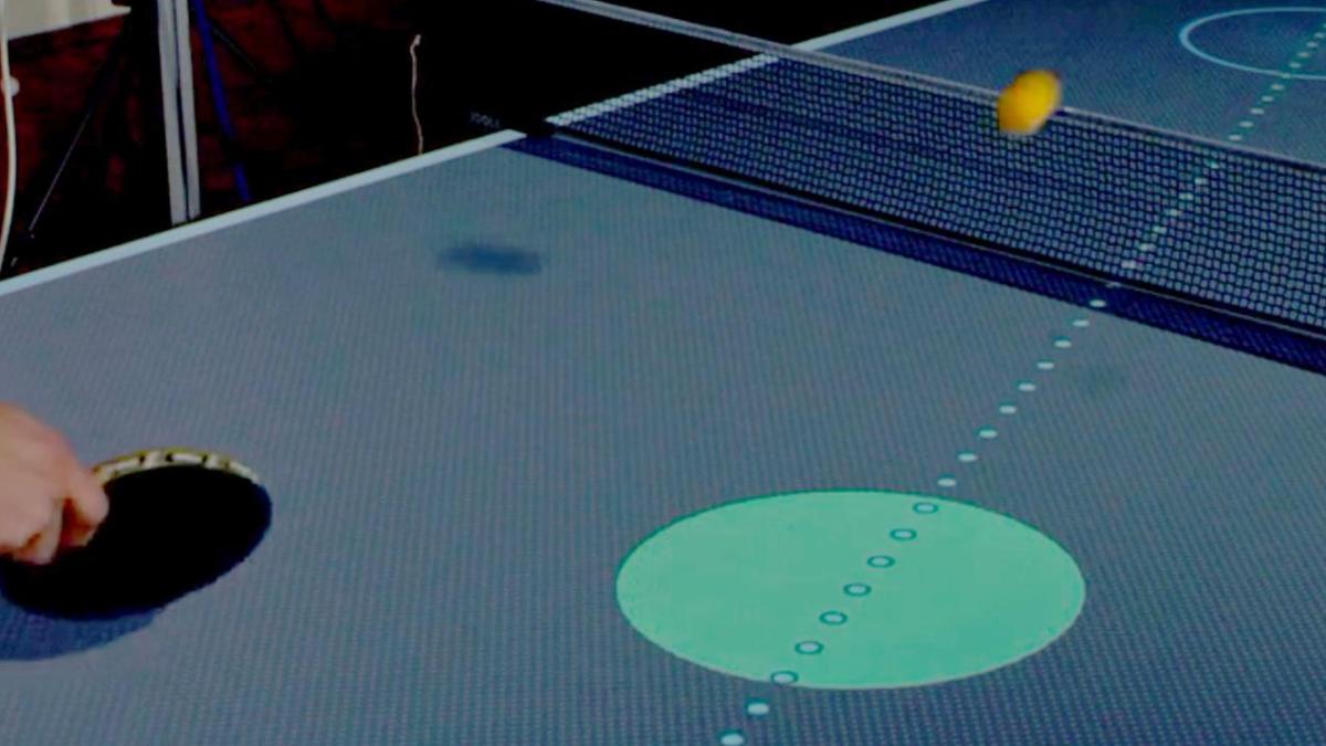 Student develops the table tennis table of the future