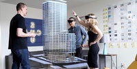 Demonstration of a real estate object in MR © Microsoft