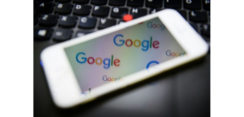 Le logo du moteur de recherche Google à Londres le 11 février 2016