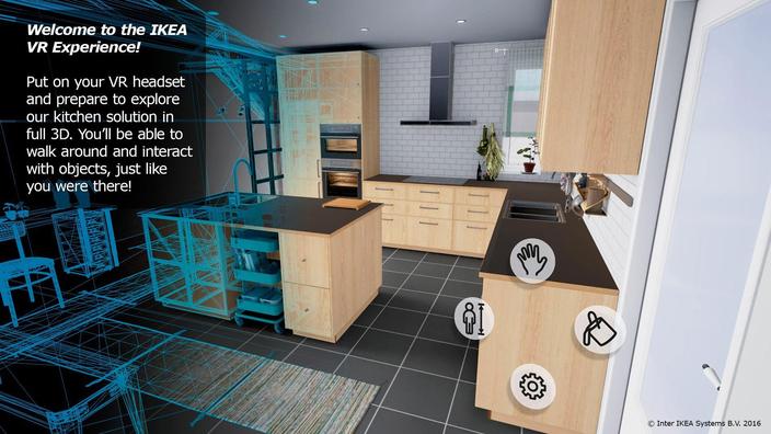 Ikea shows its kitchens in virtual reality