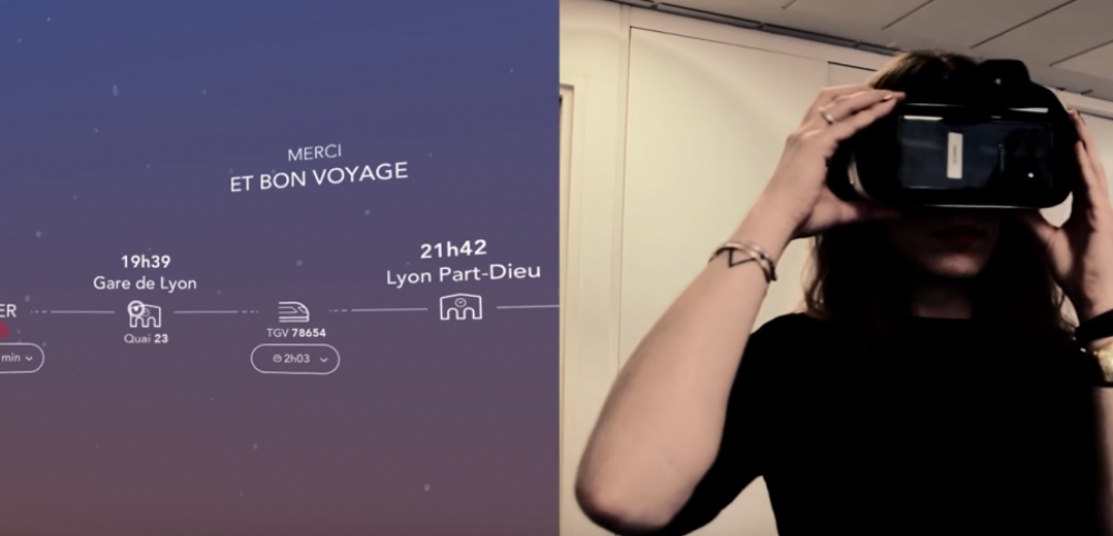 La SNCF teste un dispositif qui permet de parcourir virtuellement des villes avant de les choisir comme destination, et de réserver son billet via une application couplée avec un casque de réalité virtuelle.