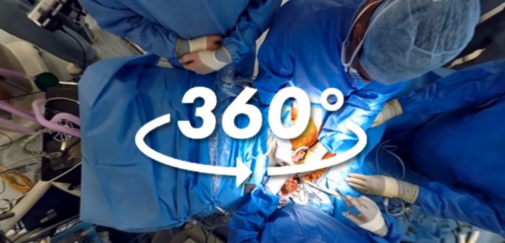 Opération chirurgicale filmée à 360°