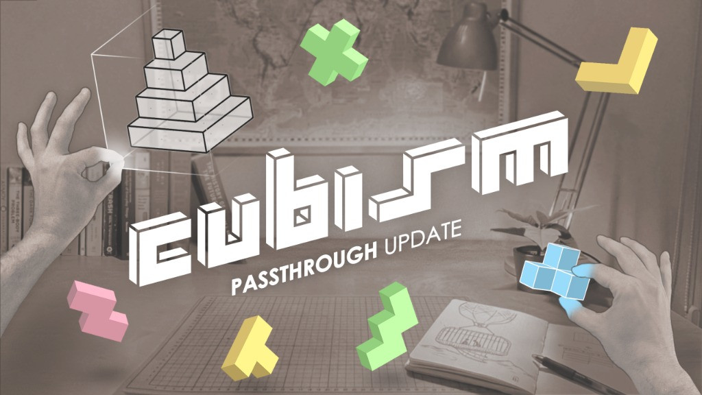 Solve Cubism puzzles in your living room with the Passthrough update