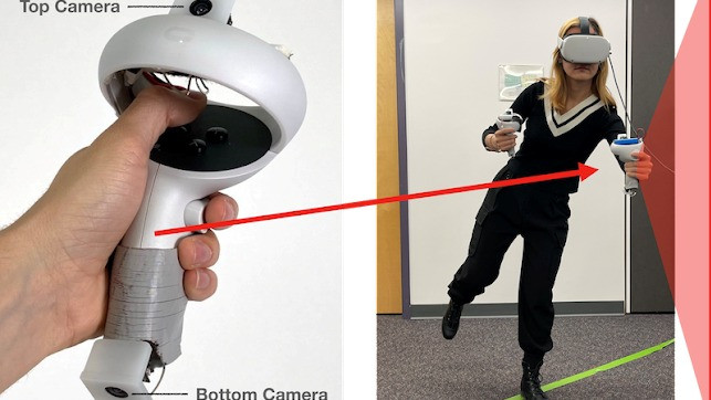 
					ControllerPose: capture the full body with cameras on the controls									