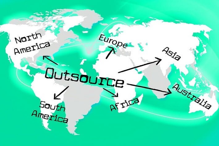 How does outsourcing help developing countries?